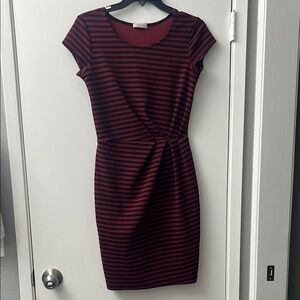Striped t shirt sheath dress